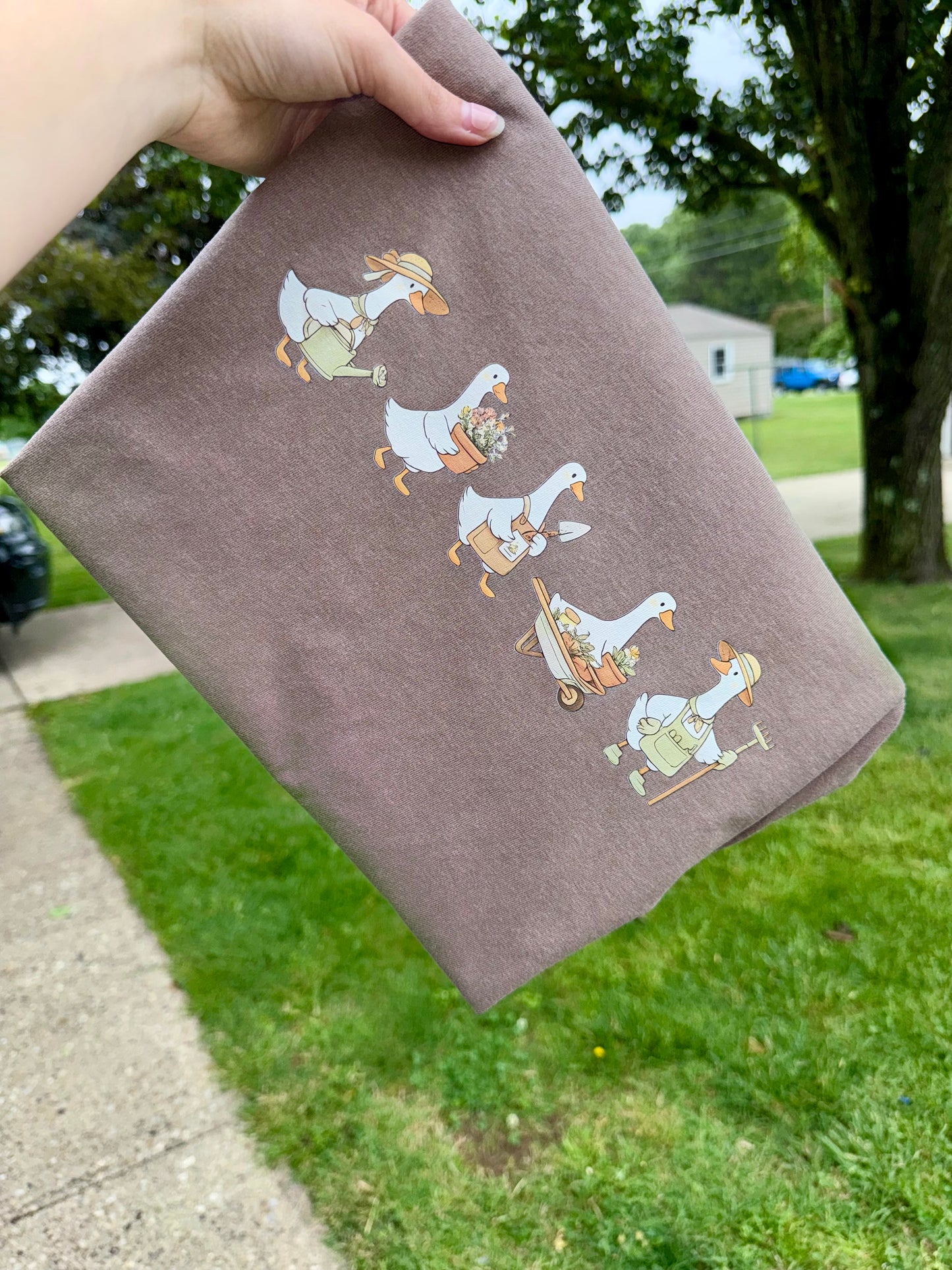 gardening geese
