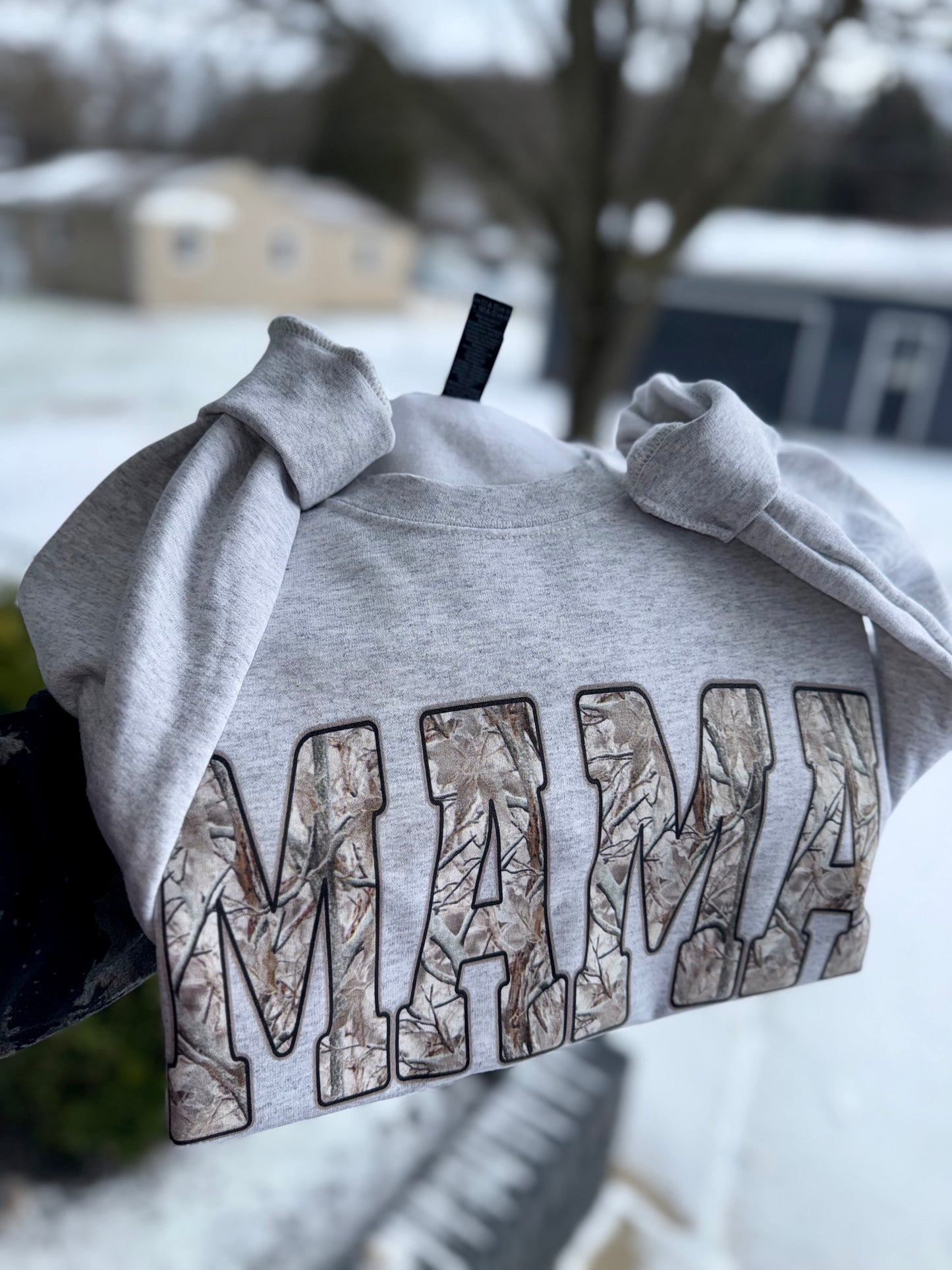 snow camo mama