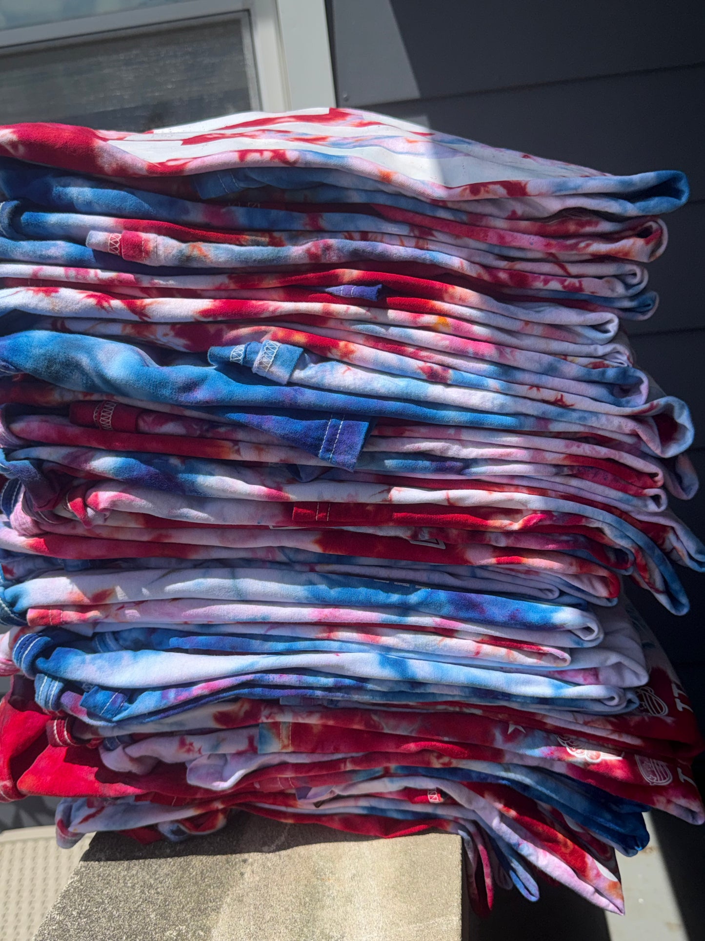fourth of july tie dye tee